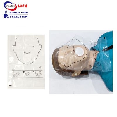China manufacturer Dispenser Disposable CPR mask manikin training face shield roll mask