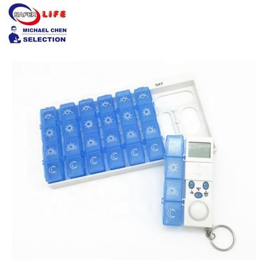 Wholesale weekly 28 compartments Digital pill box timer reminder fast delivery