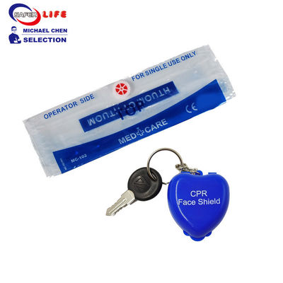 Heart shape first aid shield  Promotional gift  Cardiopulmonary  CPR in heart shape plastic box