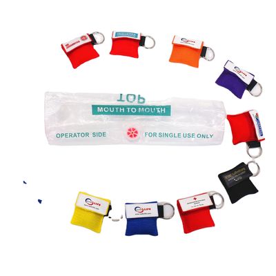 Heart shape first aid shield  Promotional gift  Cardiopulmonary  CPR in heart shape plastic box