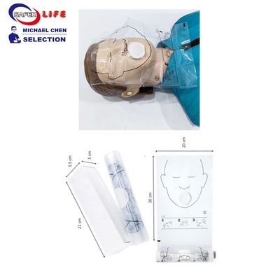 China manufacturer Dispenser Disposable CPR manikin training face shield mask