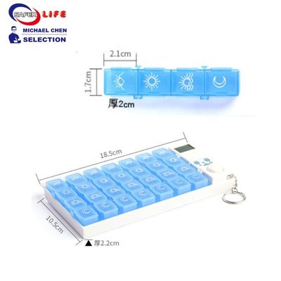 Wholesale weekly 28 compartments Digital pill box timer reminder fast delivery