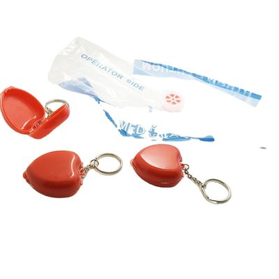 Heart shape first aid shield  Promotional gift  Cardiopulmonary  CPR in heart shape plastic box