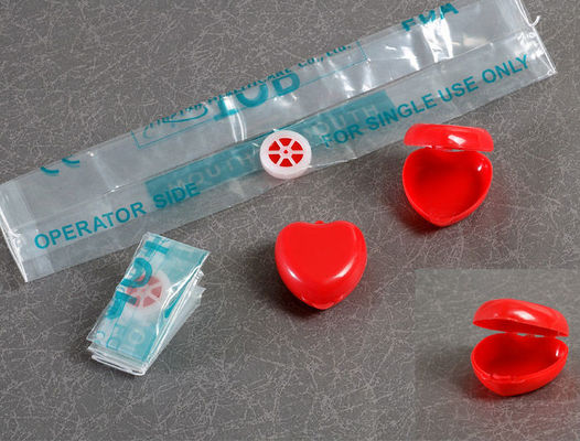 Heart shape first aid shield  Promotional gift  Cardiopulmonary  CPR in heart shape plastic box
