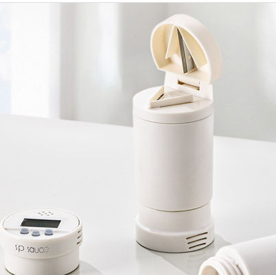 5 in1 Fashion Timer Pill box Cutter Crusher  Alarm pills Tablets Medicine Splitter Grinder dispenser electronic factory OEM