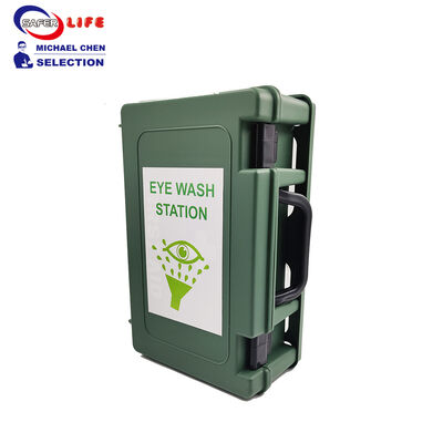 Portable Emergency Eyewash Station Eye Wash Kit Wall Mount Industrial Eye Bath Safety First Aid